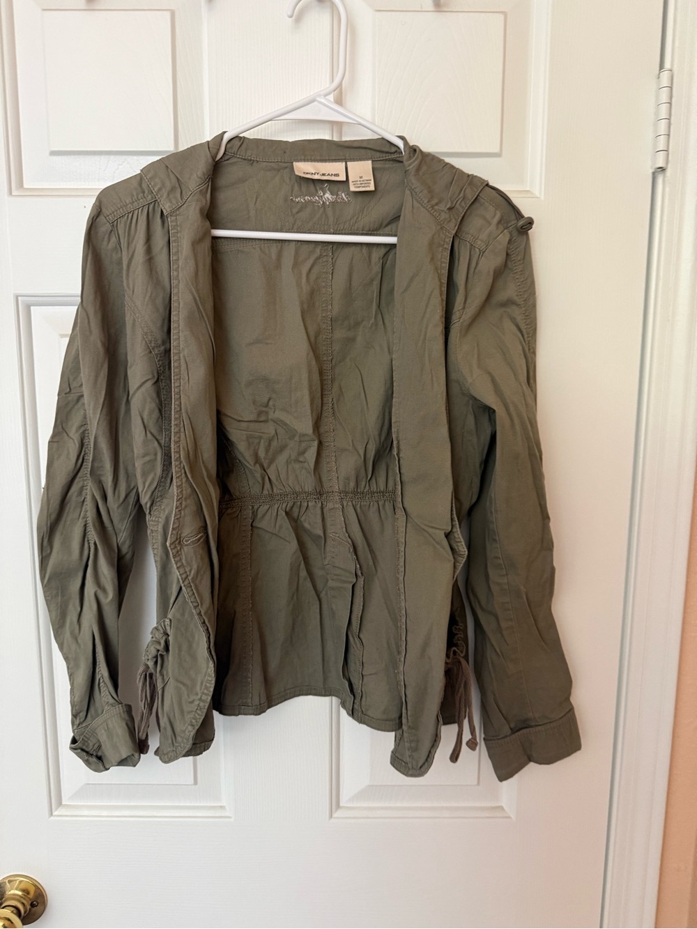 DKNY Olive Hooded Utility Jacket